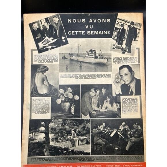 RARE 1947 French Le Soir Illustre Laurel and Hardy Magazine Stan Laurel Oliver - Picture 6 of 7